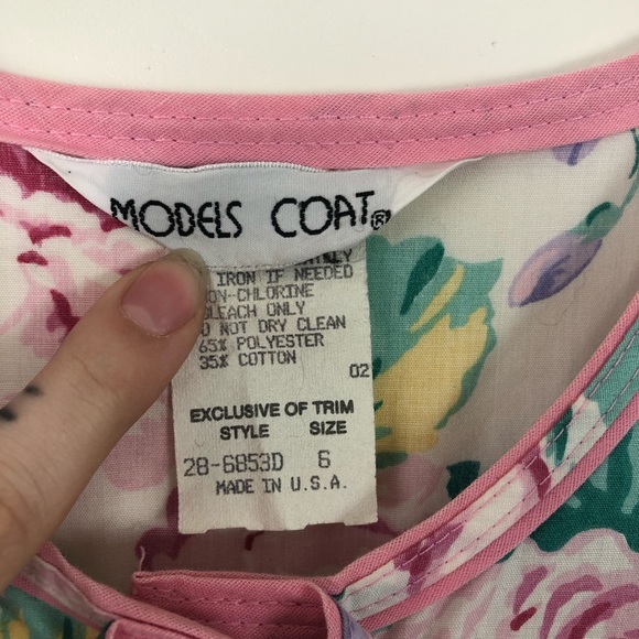 Models Coat Floral Night Dress w/ Pockets - Picture 6 of 6